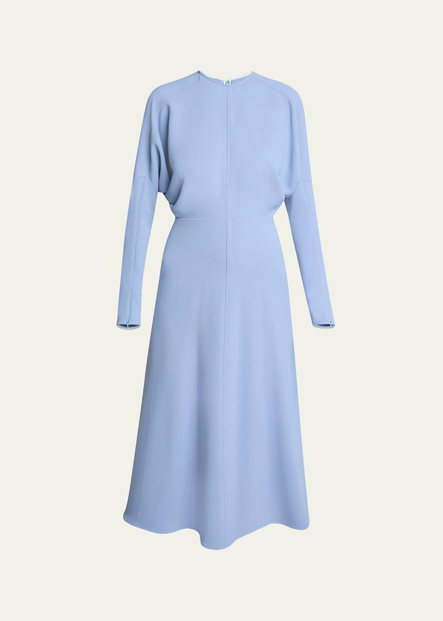 classic dolman sleeve midi dress