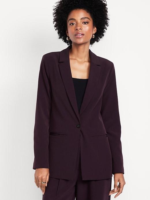 classic double-weave blazer