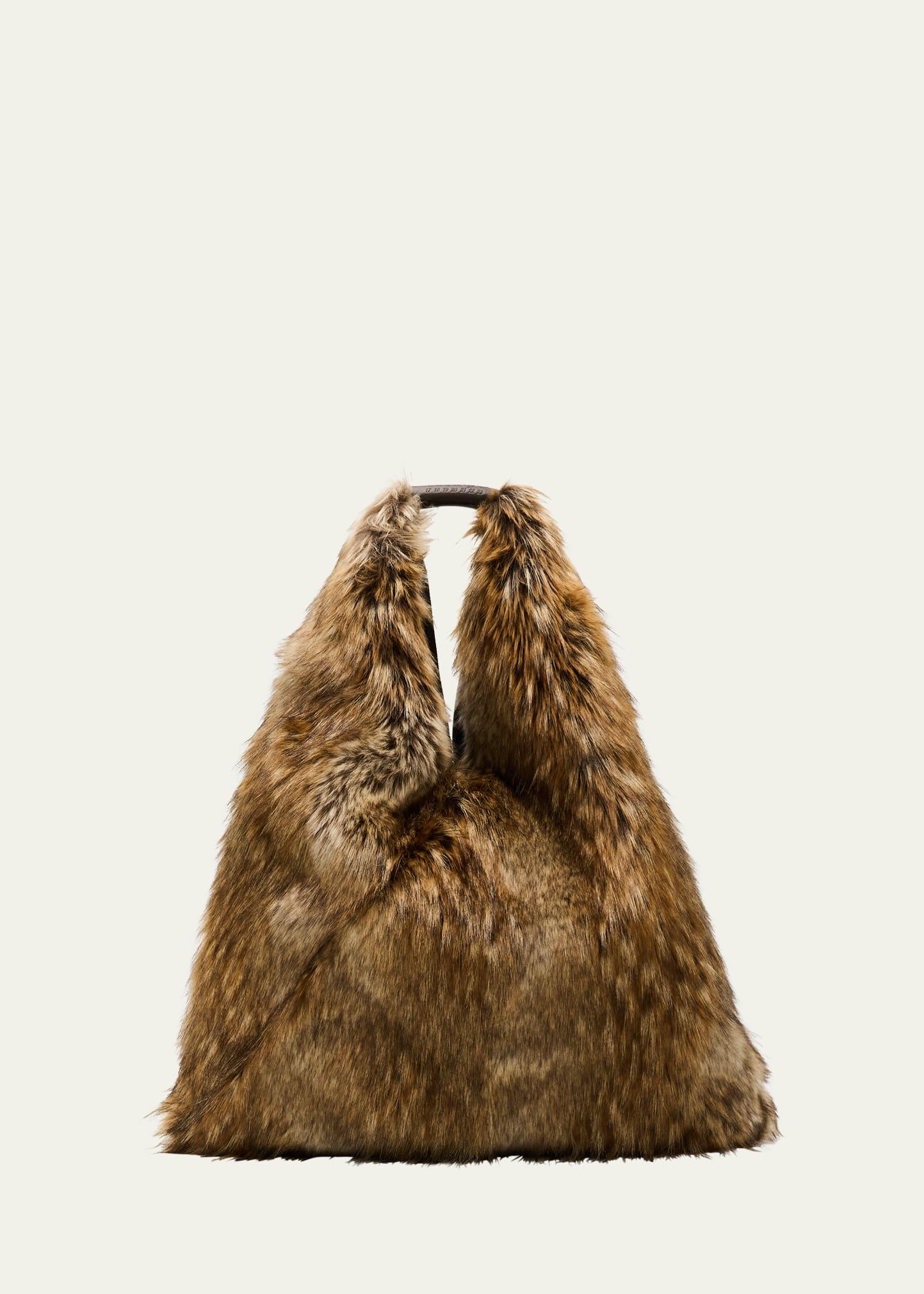 classic japanese faux fur shoulder bag