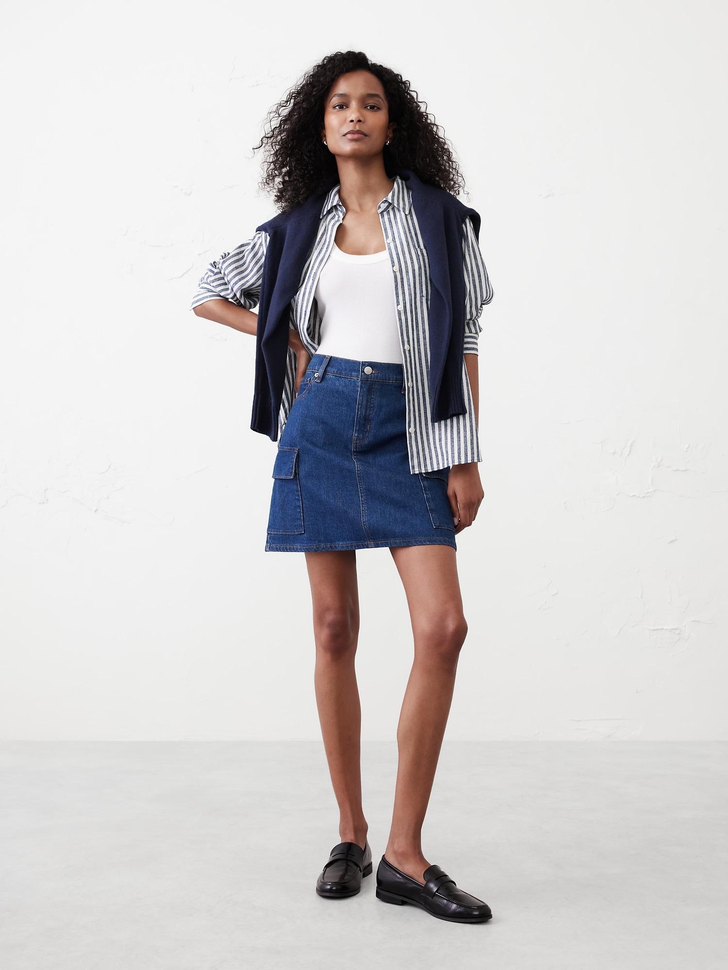 classic linen-blend shirt