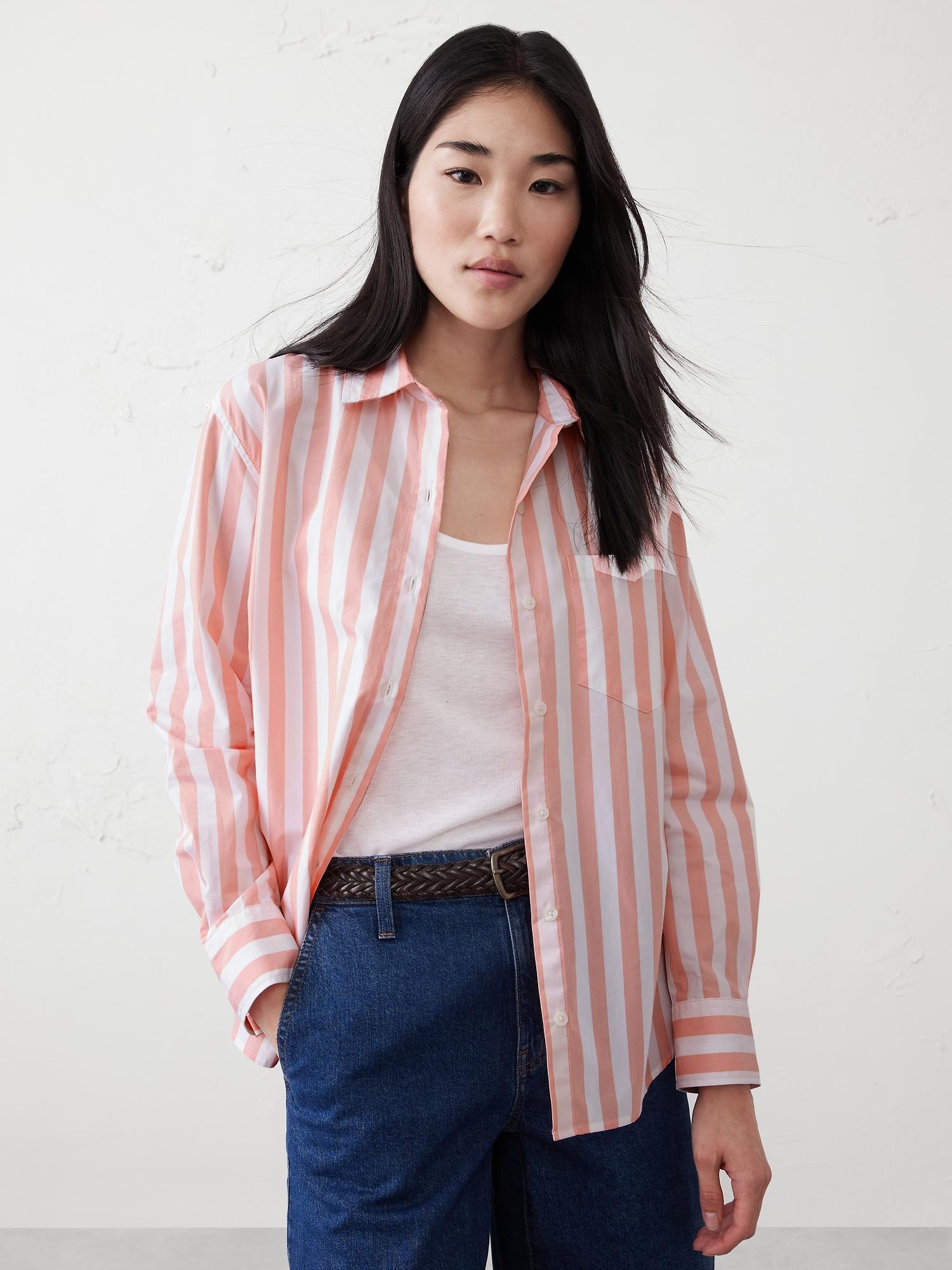 classic linen-blend shirt