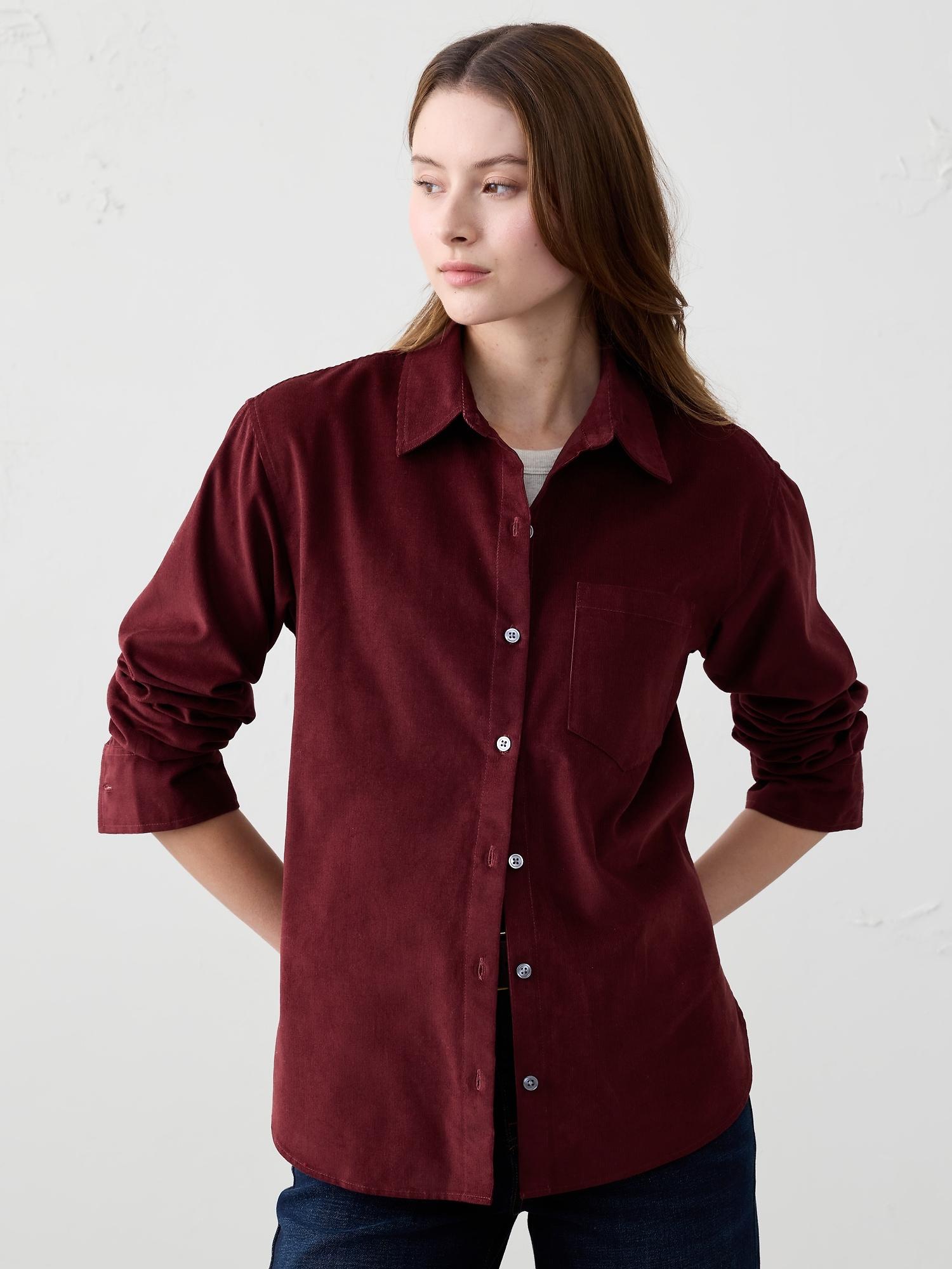 classic linen-blend shirt