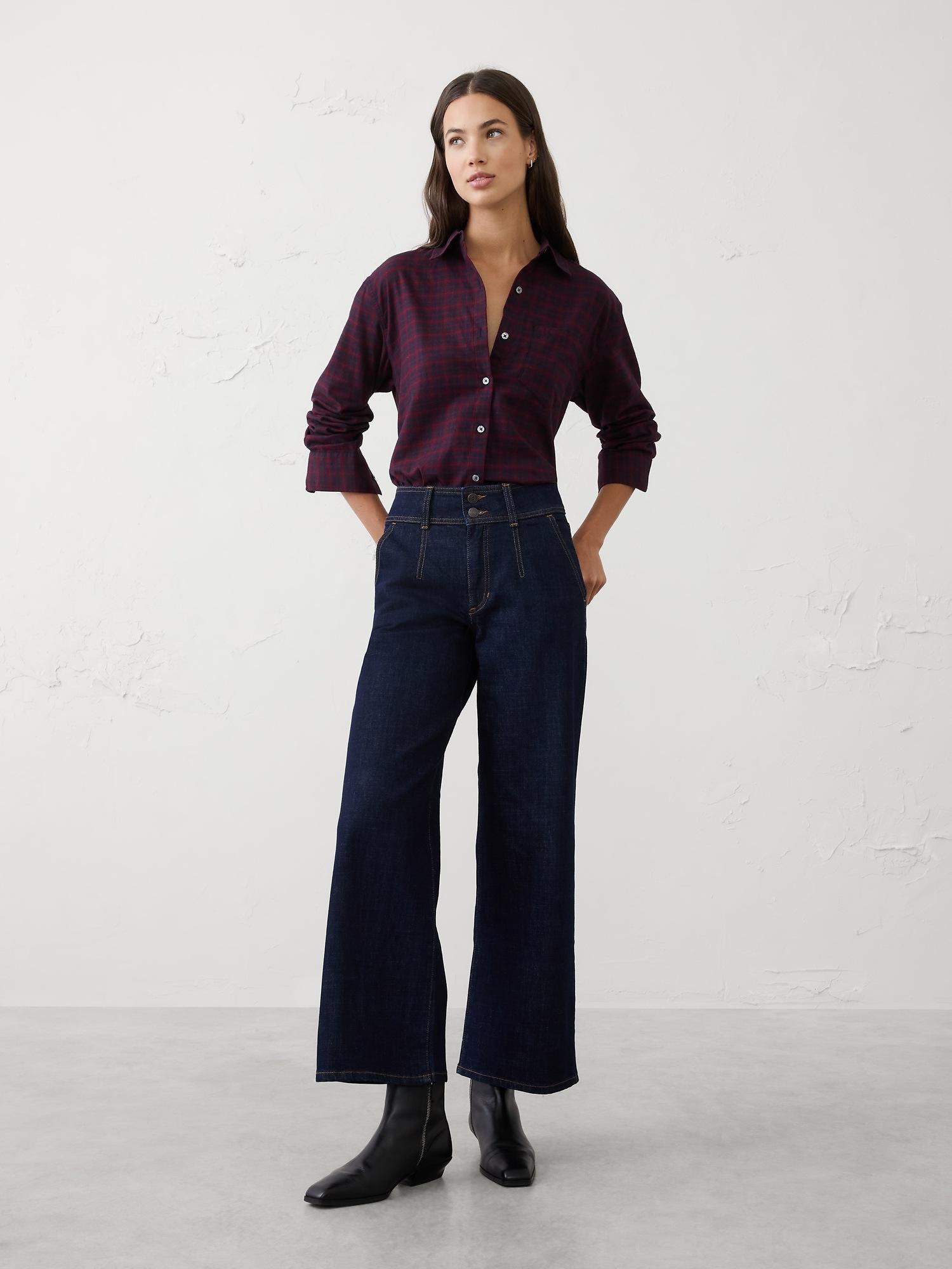 classic linen-blend shirt