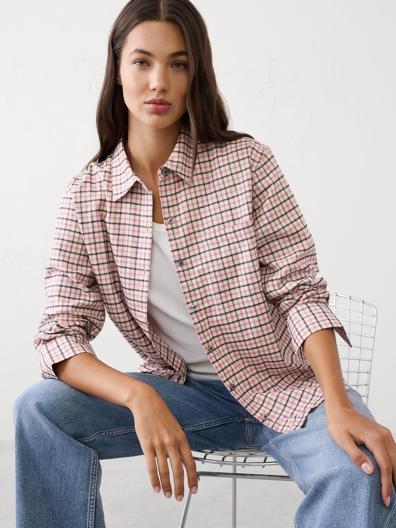 classic linen-blend shirt