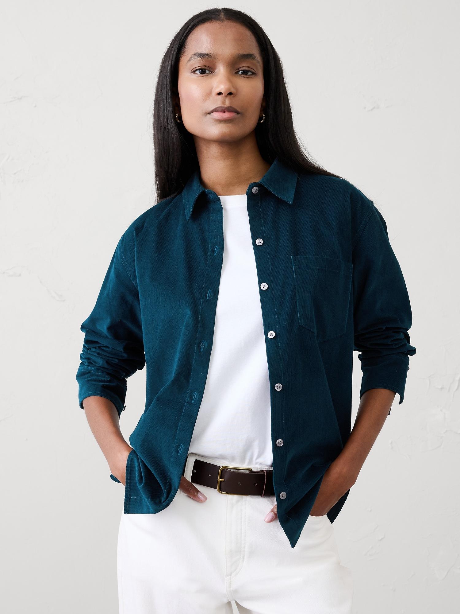 classic linen-blend shirt