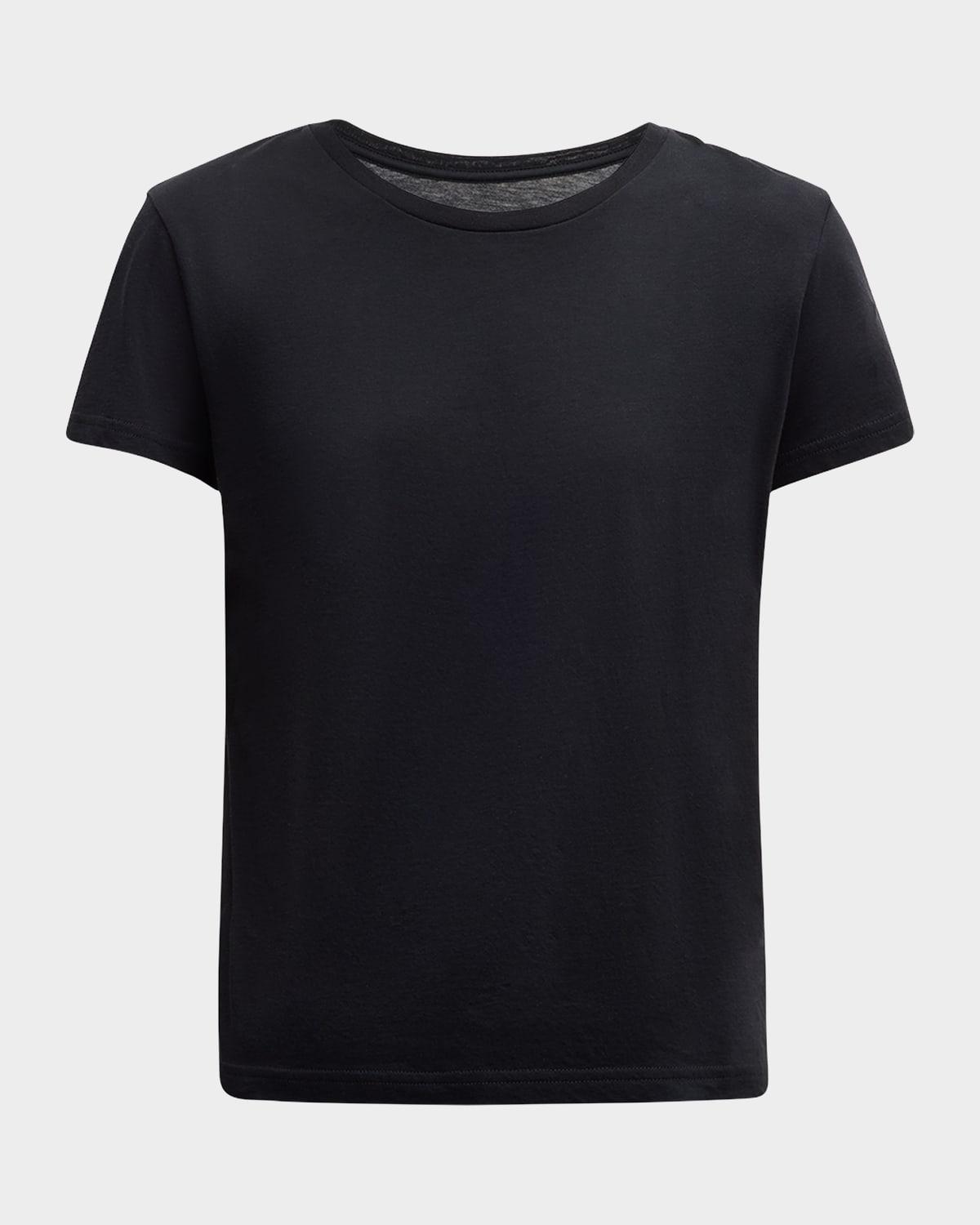 classic luxe cotton jersey crewneck t-shirt