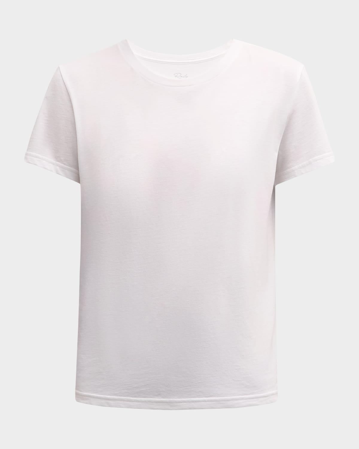 classic luxe cotton jersey crewneck t-shirt