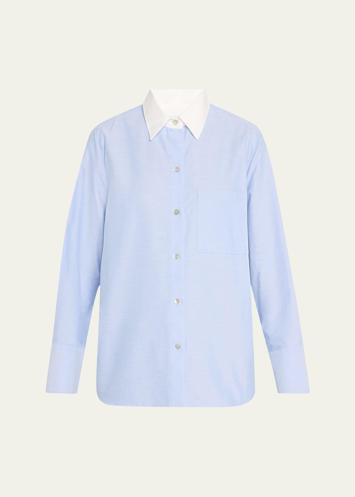 classic oxford shirt with contrast collar