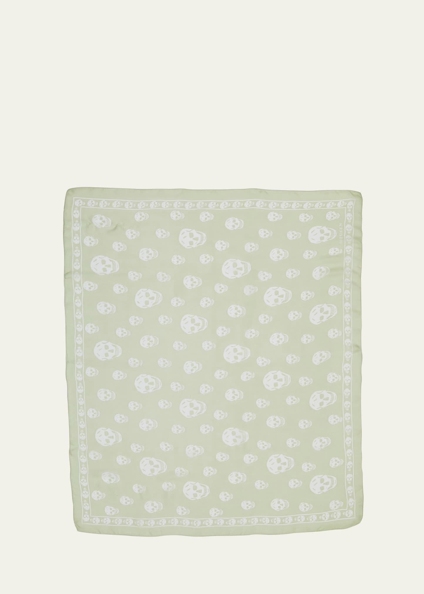 classic skull silk scarf