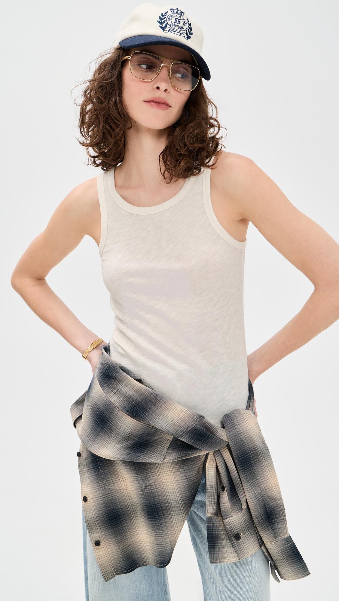 classic slub scoop tank