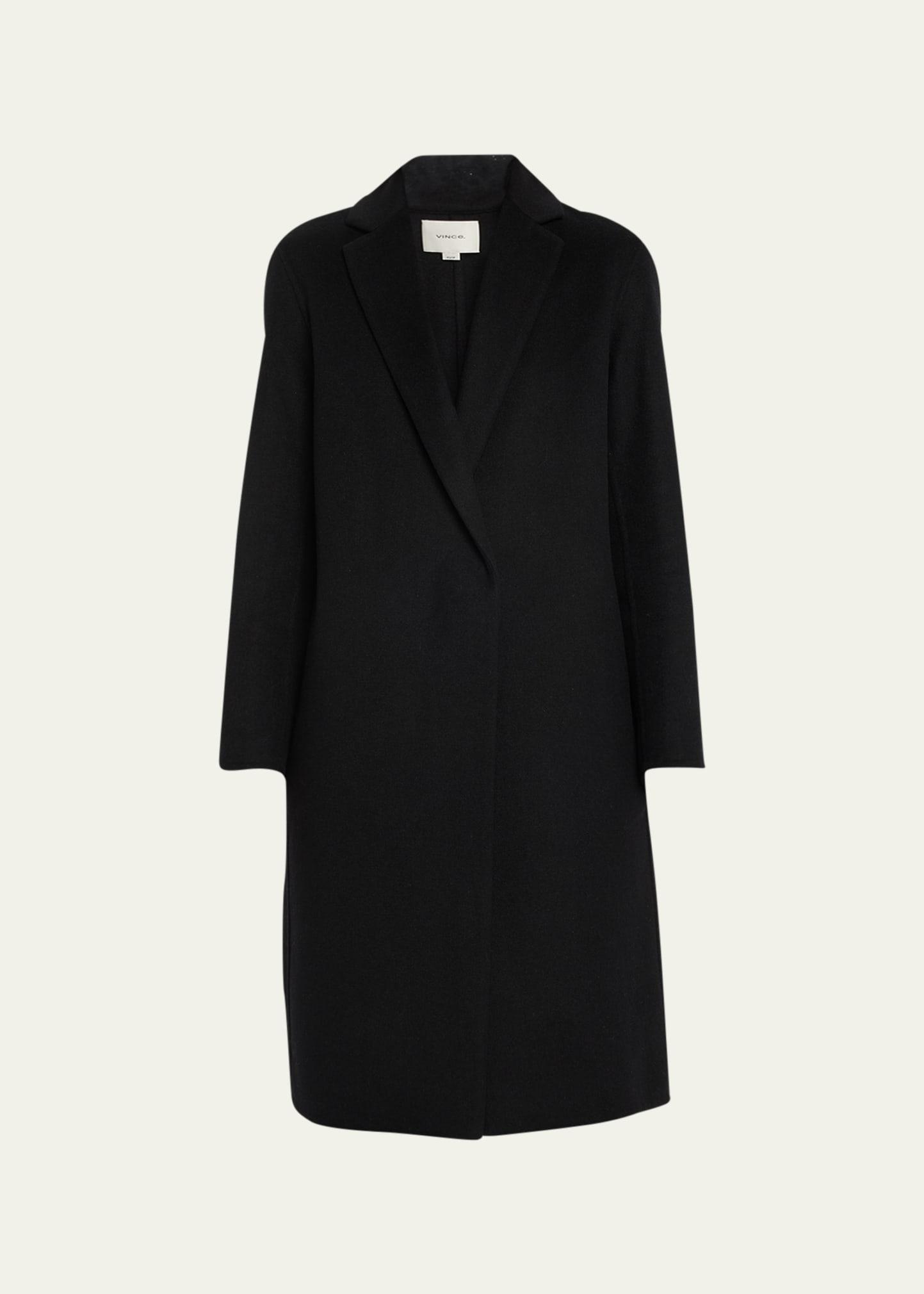classic straight wool-blend coat