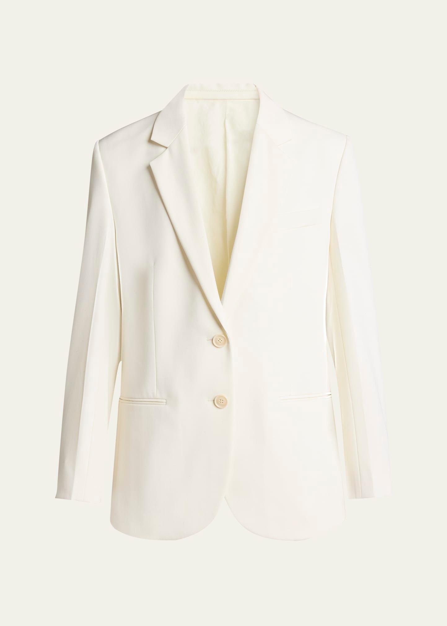 classic tailored wool-blend jacket