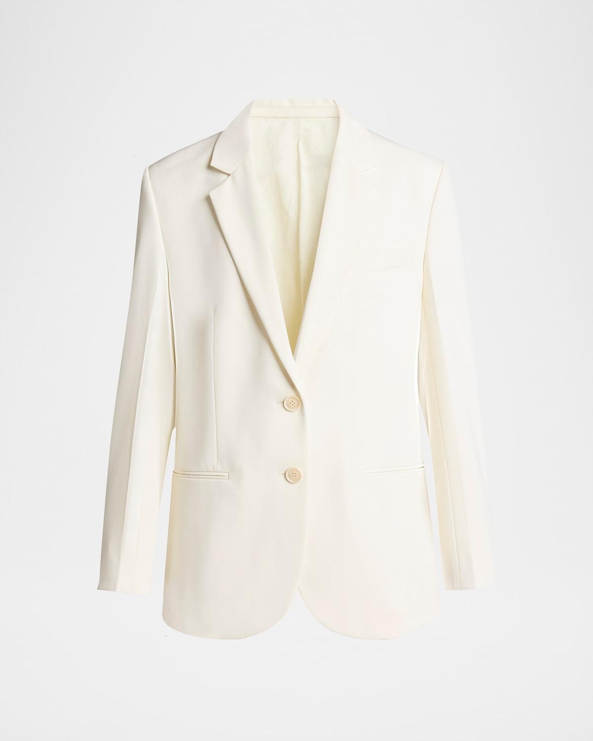 classic tailored wool-blend jacket