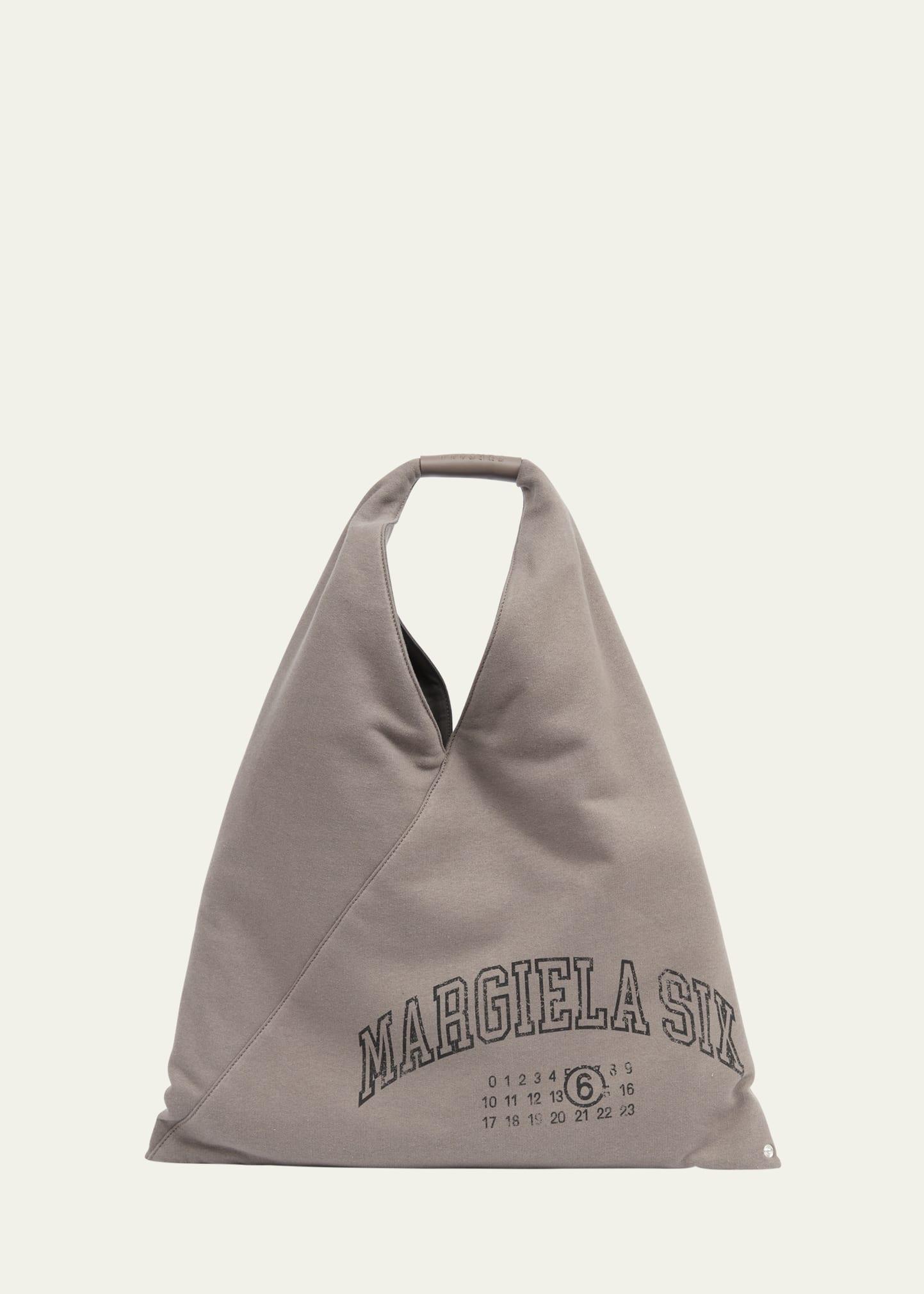 classic varsity-print canvas tote bag