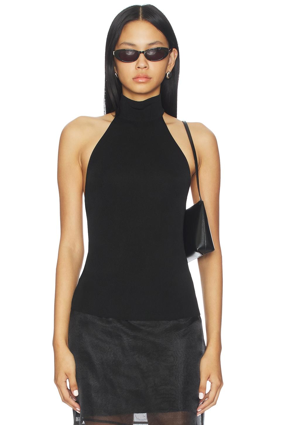 claudette halter knit top