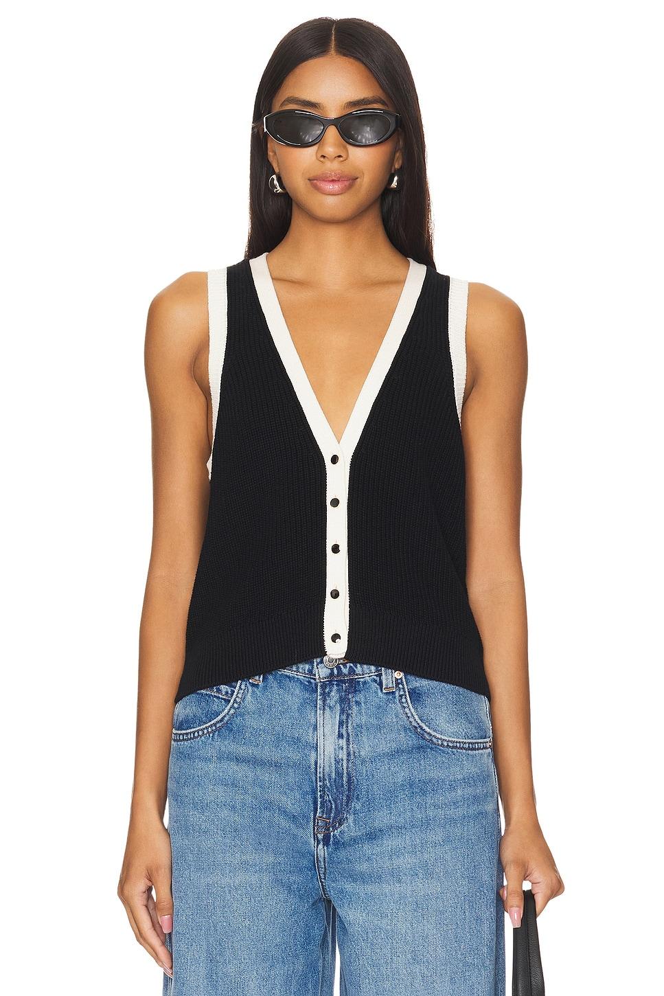 claudia button shaker vest