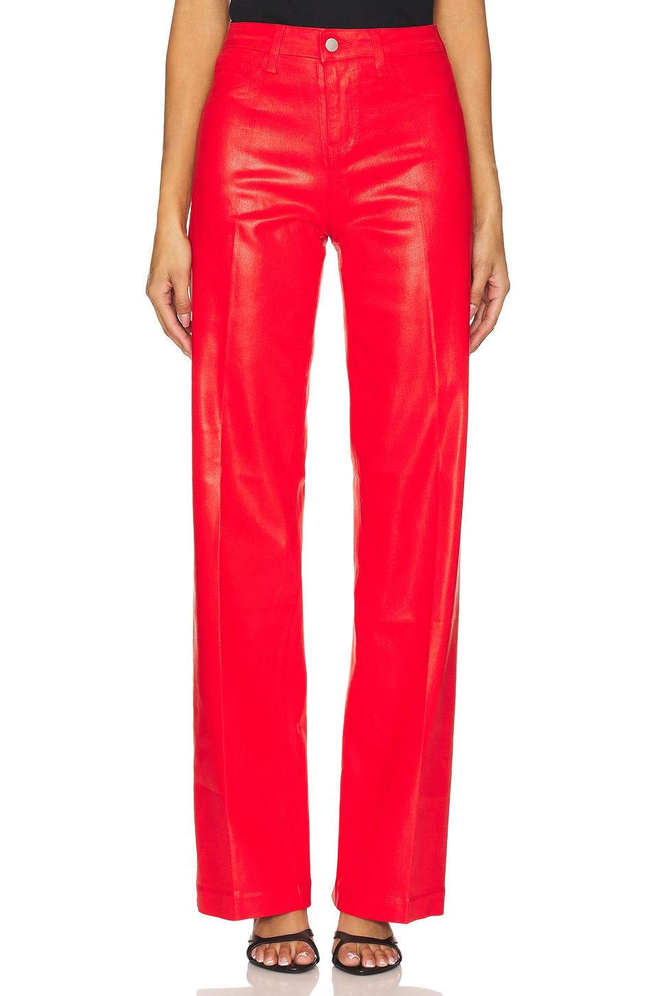 clayton high rise wide leg coated jeans