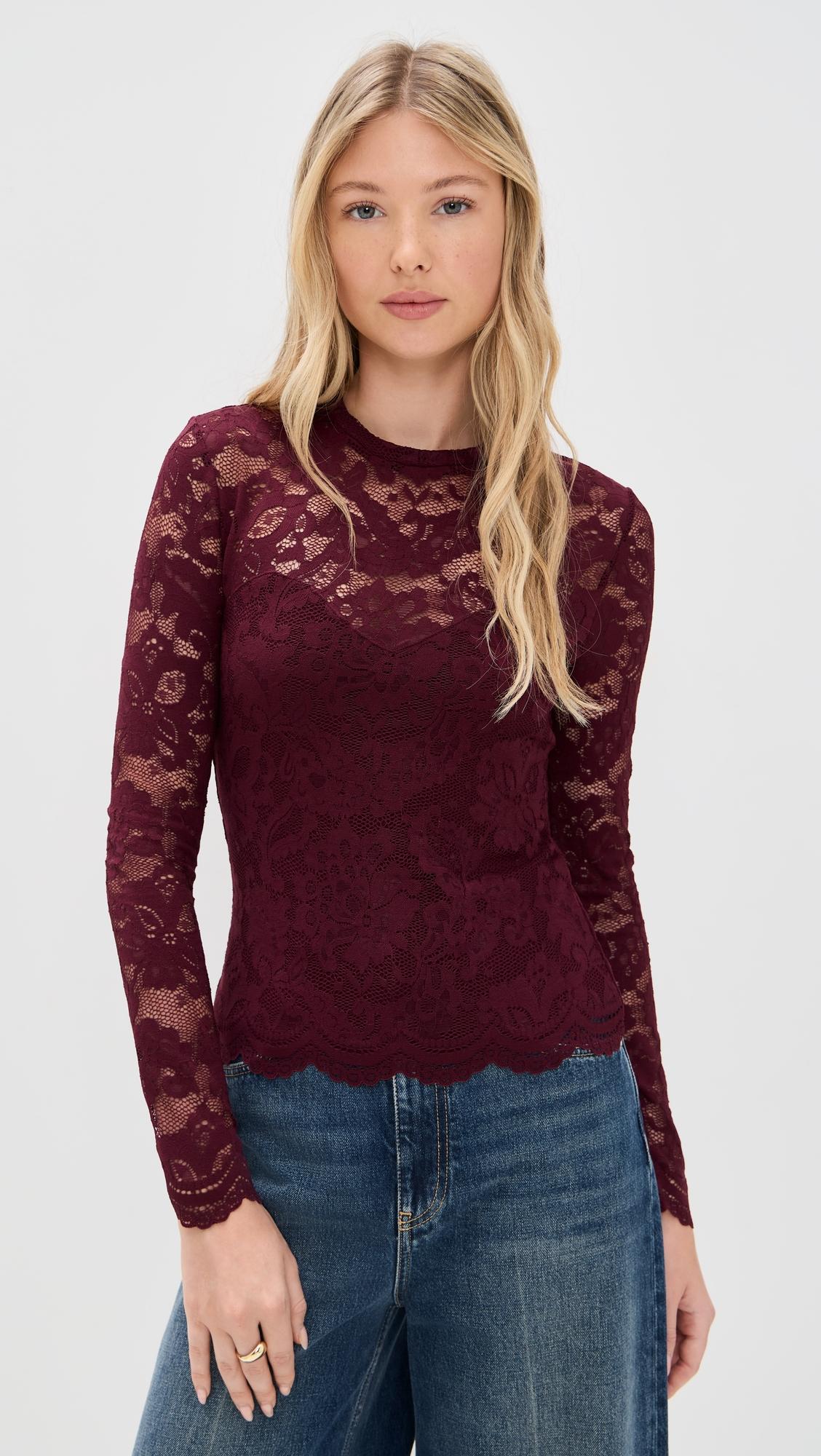 clayton lace top