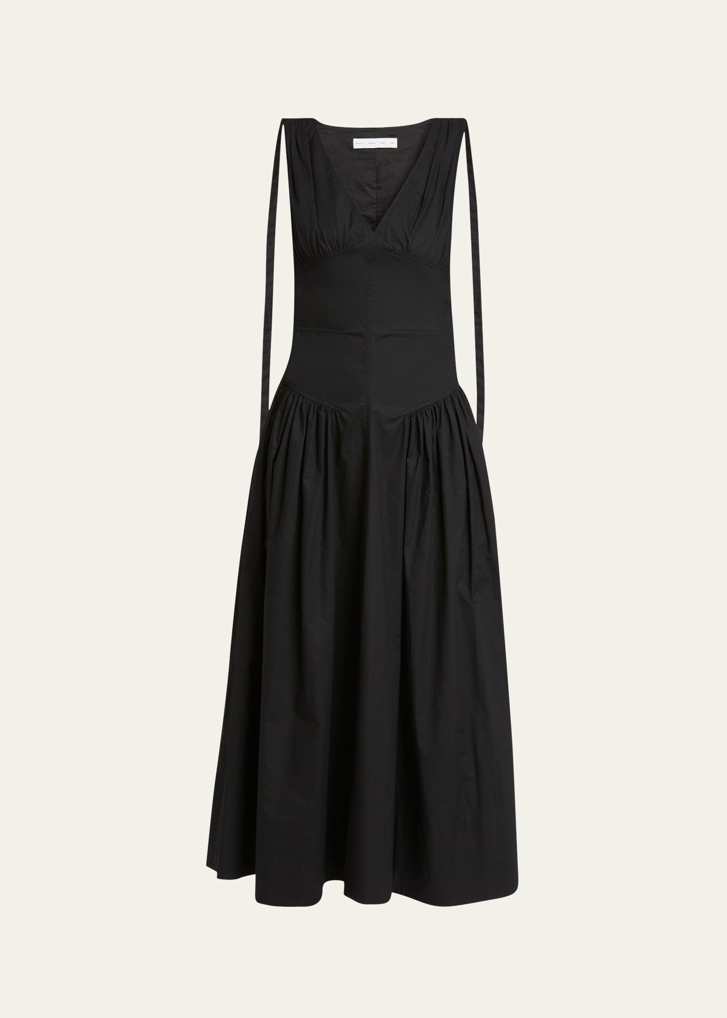 clayton poplin drop-waist dress