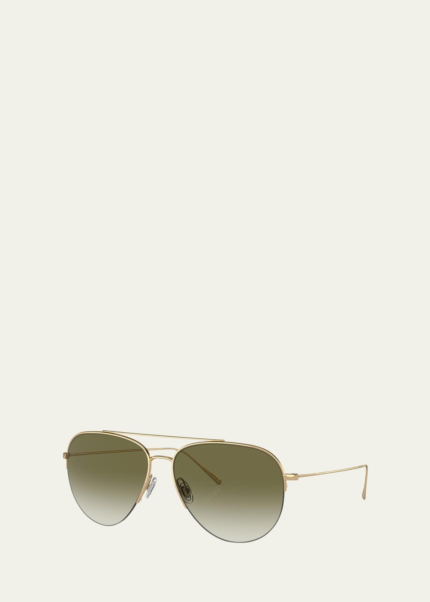 cleamons titanium aviator sunglasses