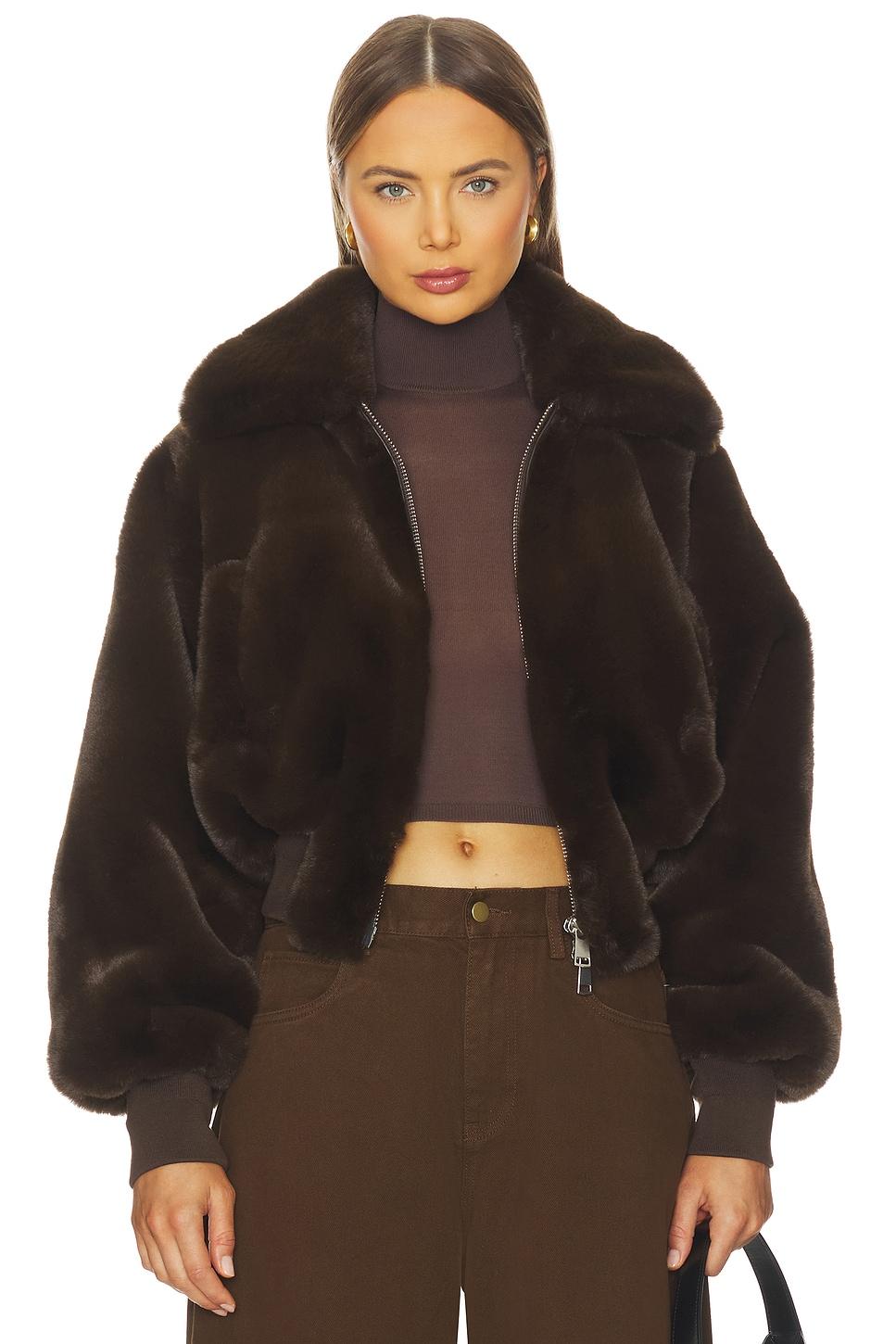 clemence faux fur jacket