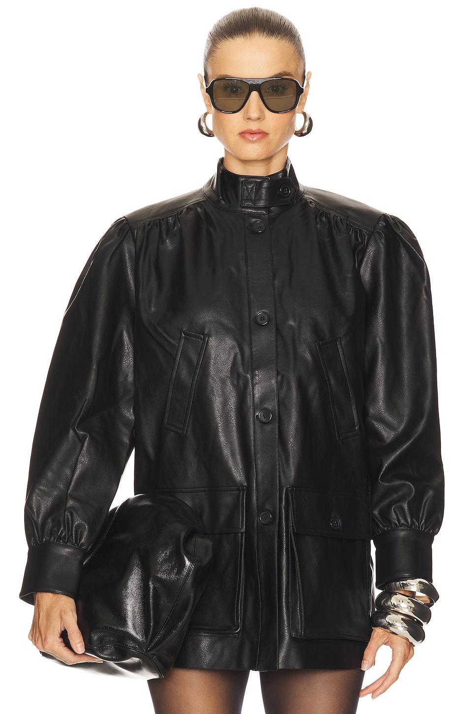 clements faux leather jacket