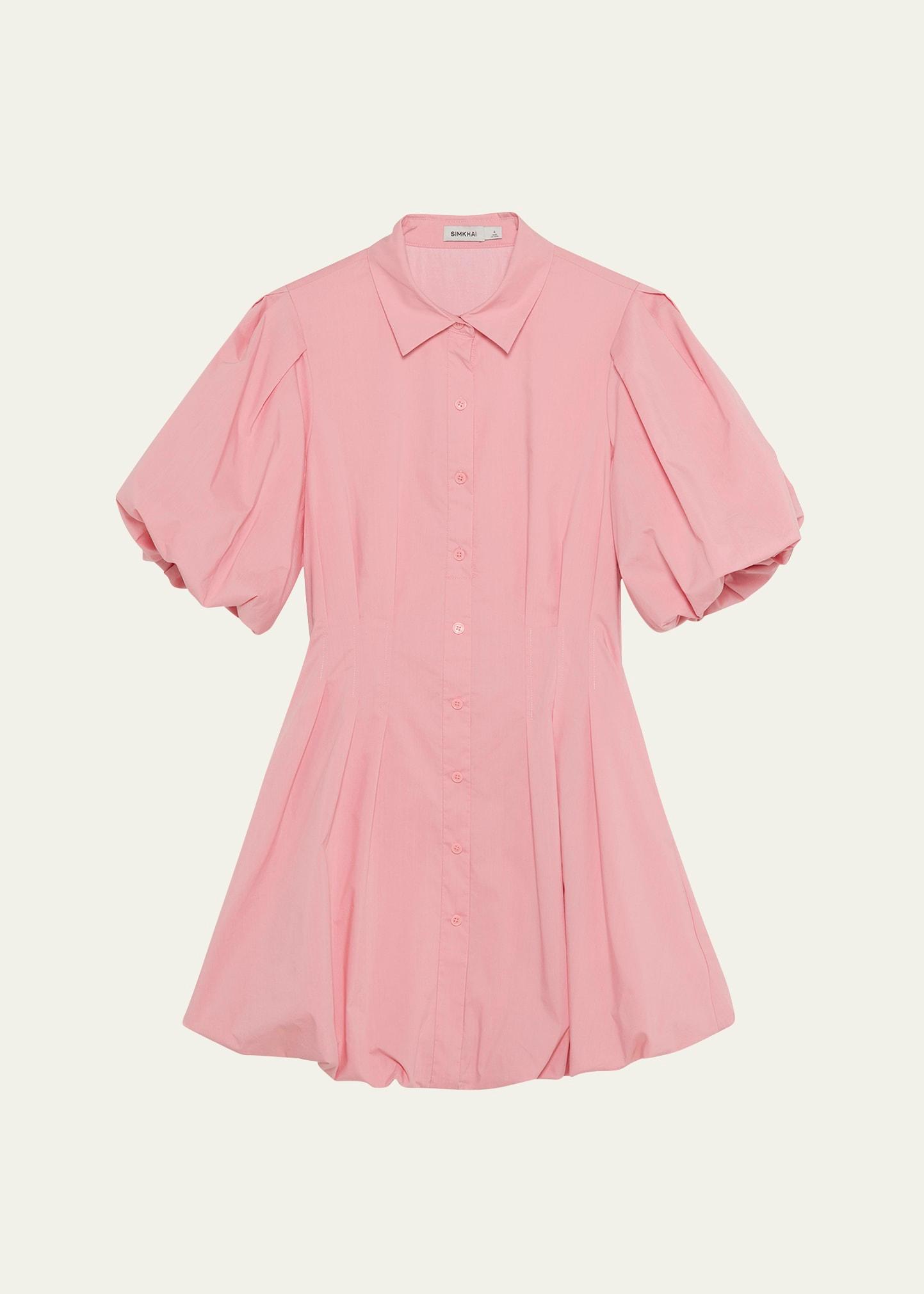 cleo balloon pintuck mini dress
