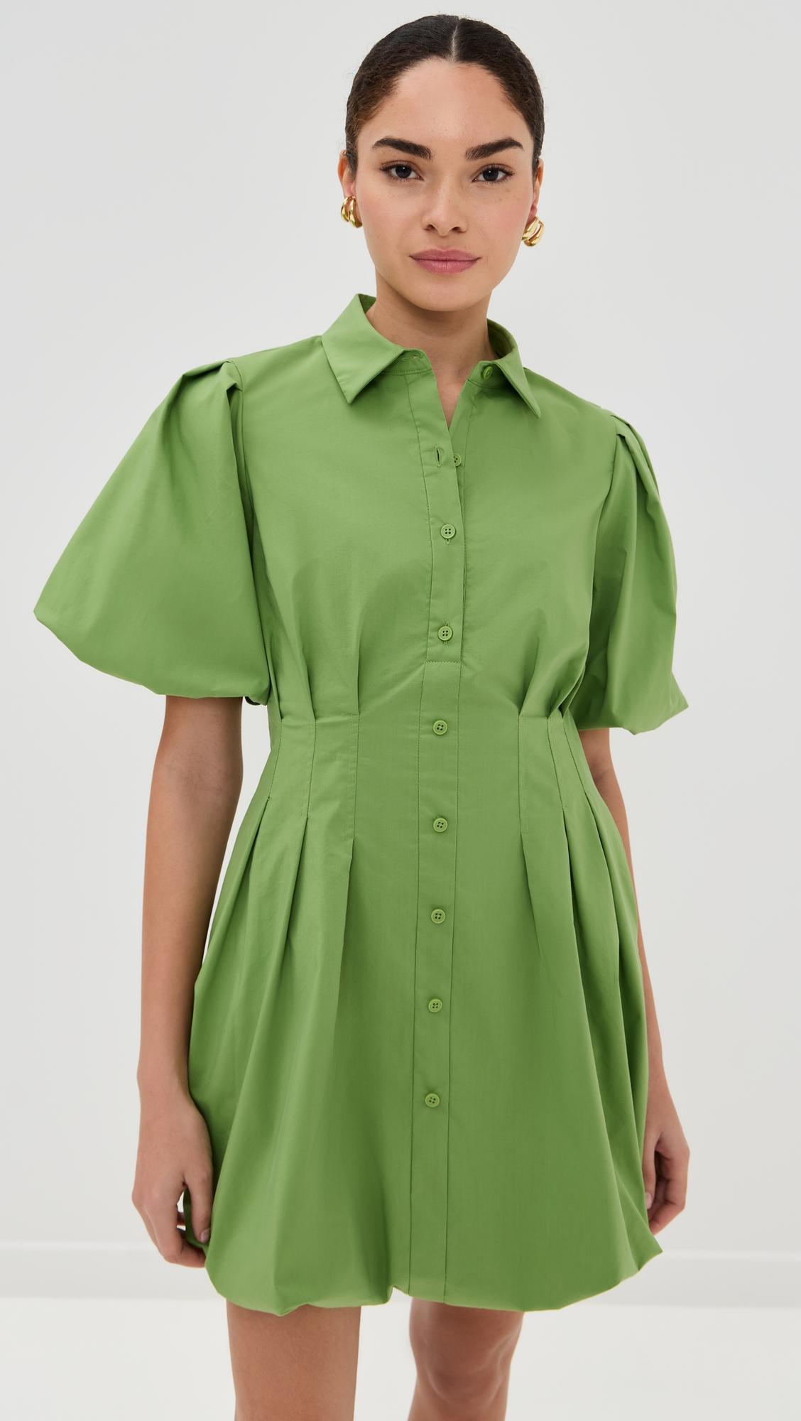 cleo balloon pintuck mini dress