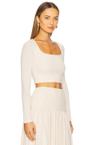 cleo cropped knit top