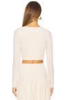 cleo cropped knit top