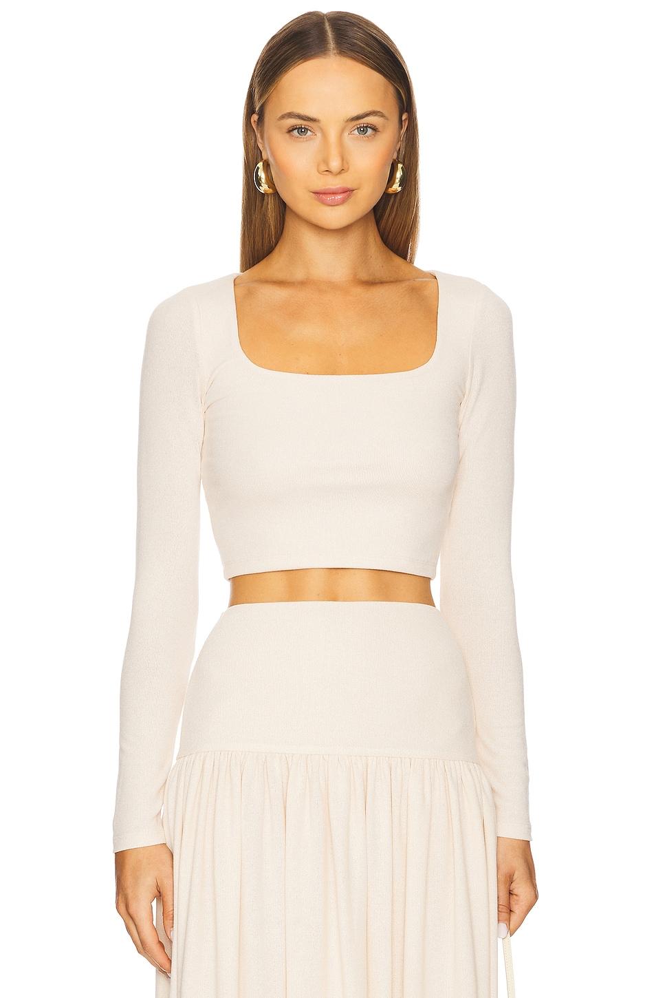 cleo cropped knit top