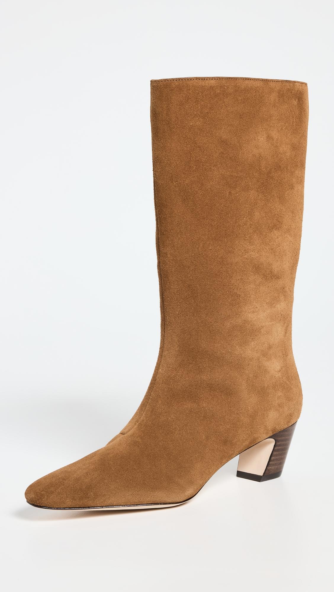 cleo kicked heel calf boots