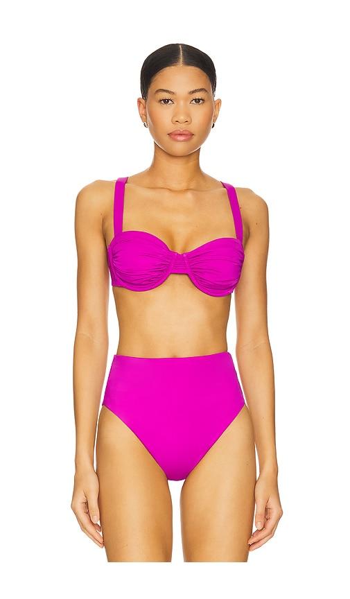 cleobella beckett top in purple.