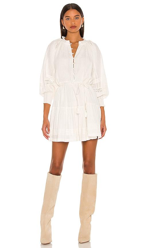 cleobella meadow mini dress in ivory.