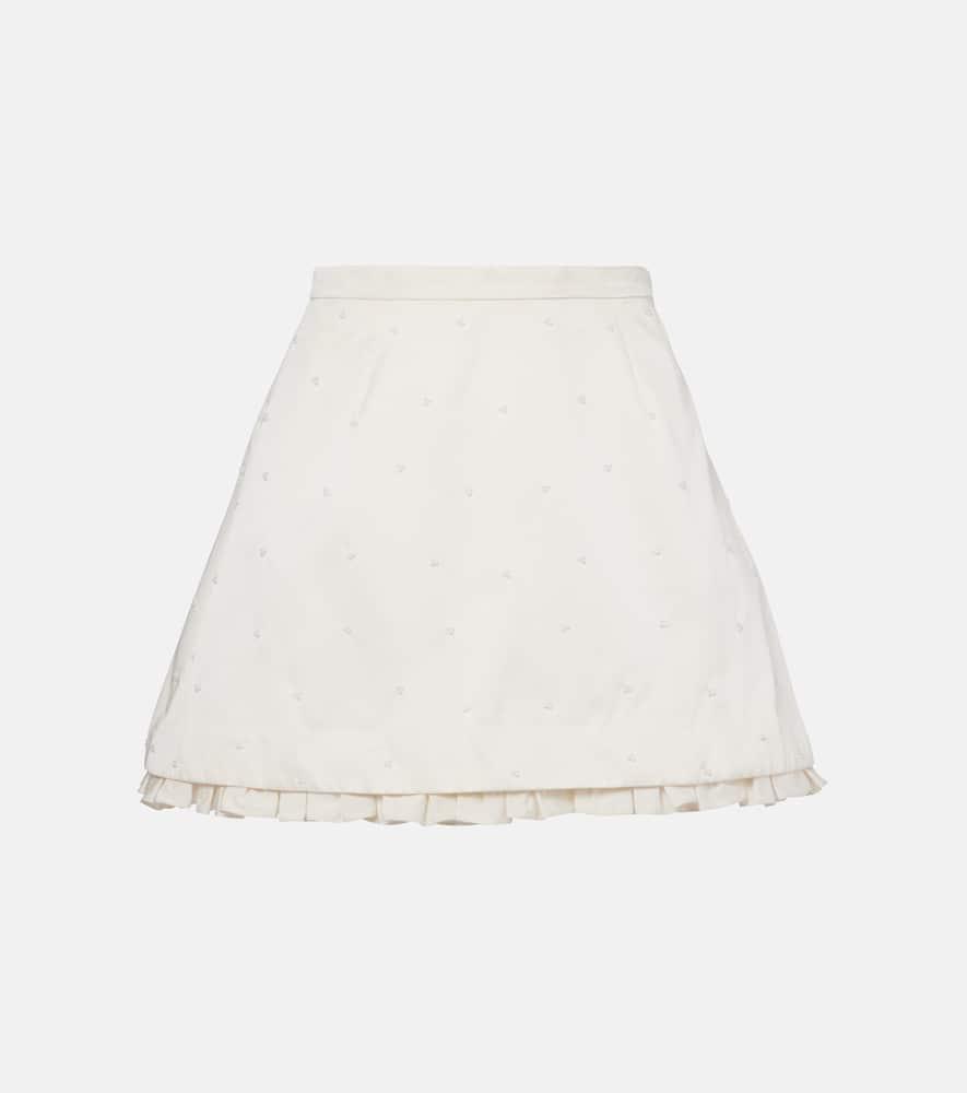 clio peppiatt camelia embellished miniskirt