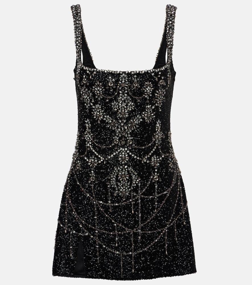clio peppiatt chandelier embellished minidress