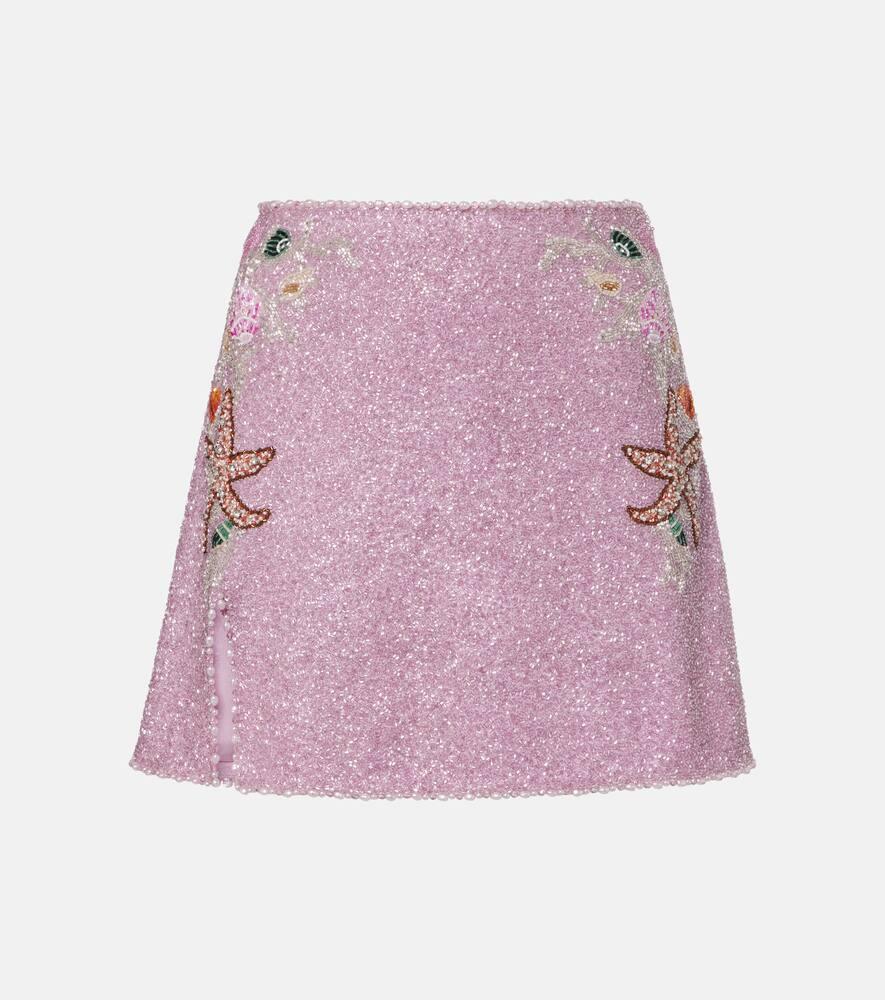 clio peppiatt marina embellished miniskirt