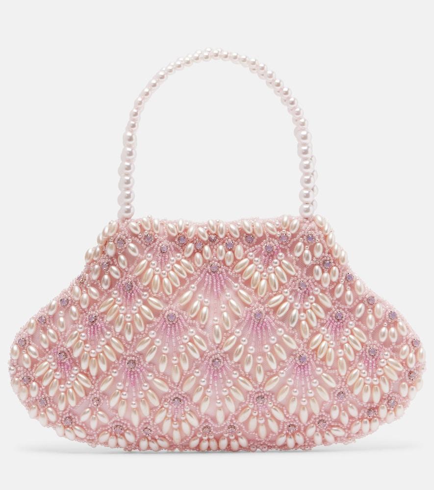 clio peppiatt scallop mini embellished tote bag