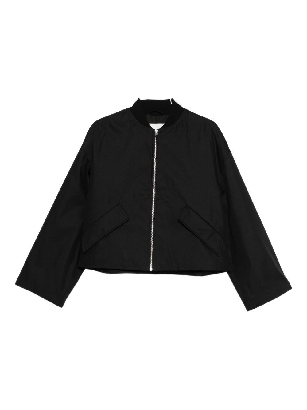 closed cotton blend bomber jacket