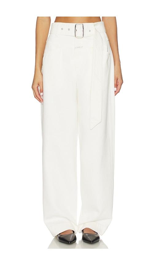 closed deni wide leg jeans in ivory.
