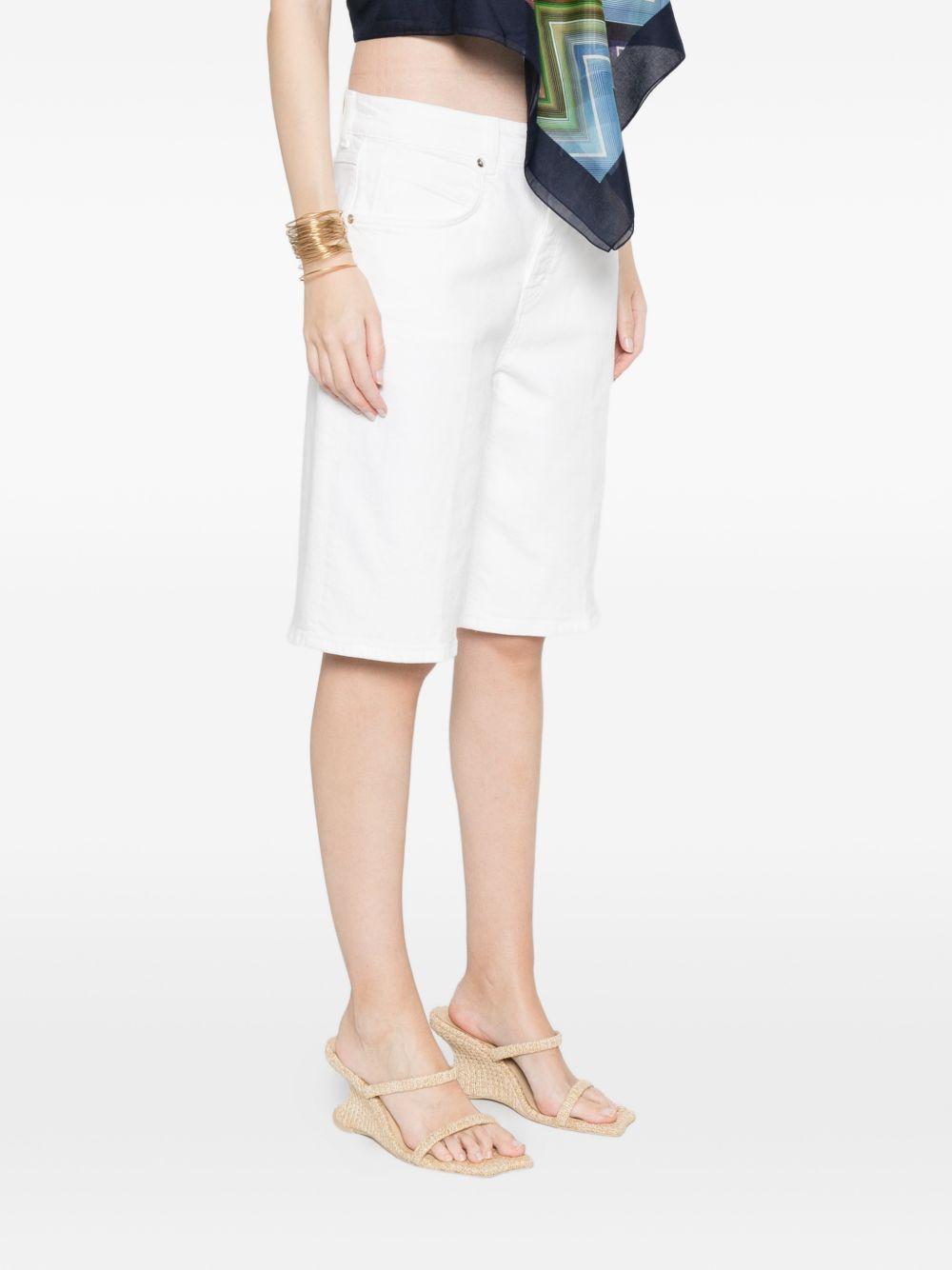 closed shorts white cotton - women