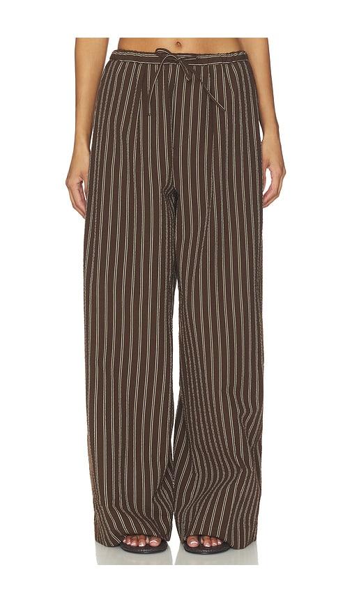 closed wysnston pants in chocolate.