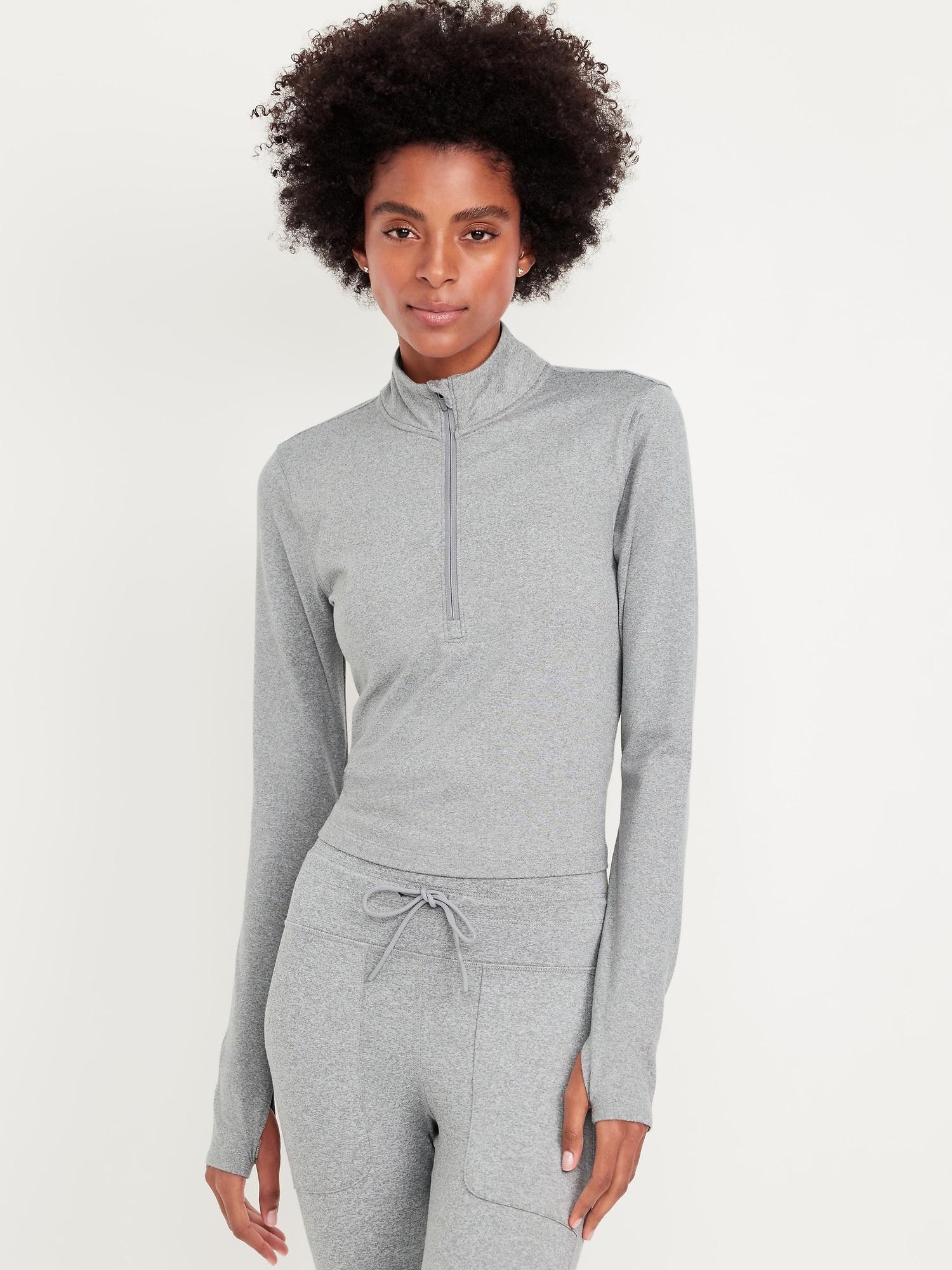 cloudcomfy crop quarter zip