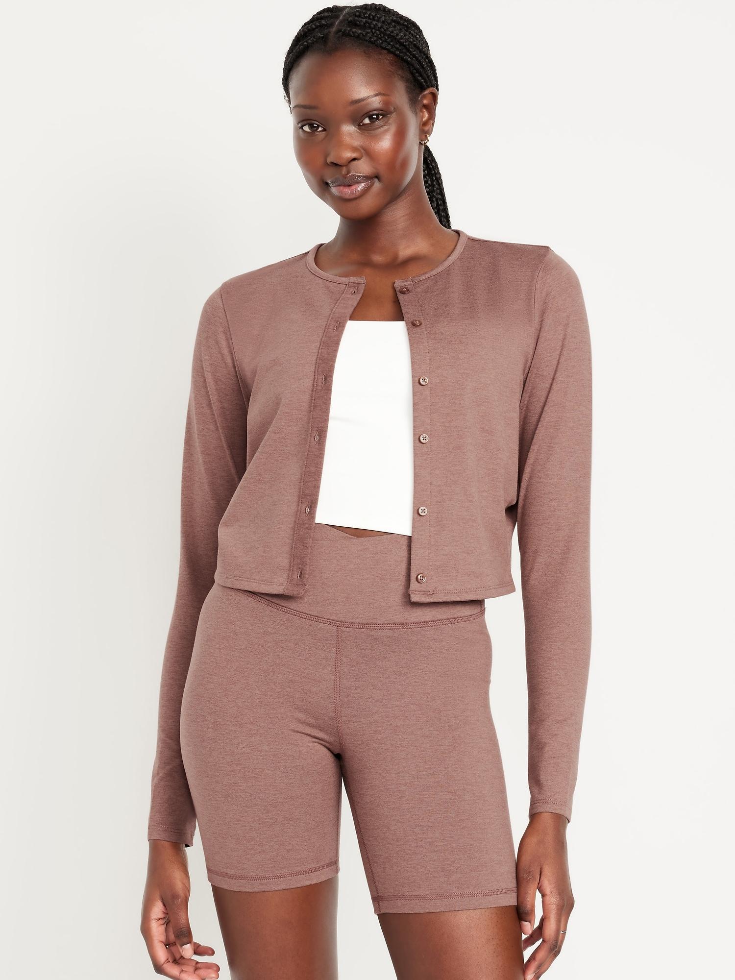 cloudcomfy cropped cardigan