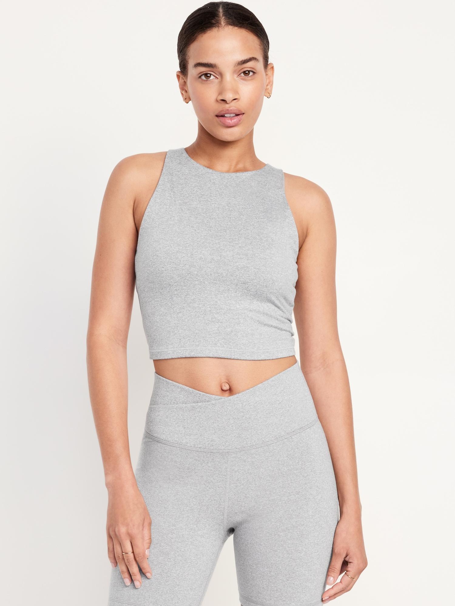cloudcomfy high-neck longline sports bra