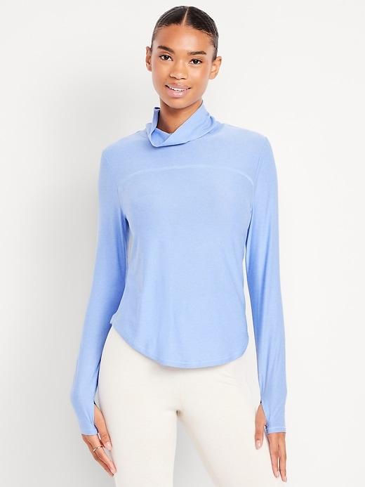cloudmotion funnel neck top