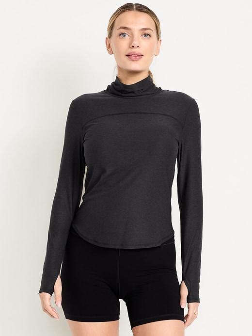cloudmotion funnel neck top
