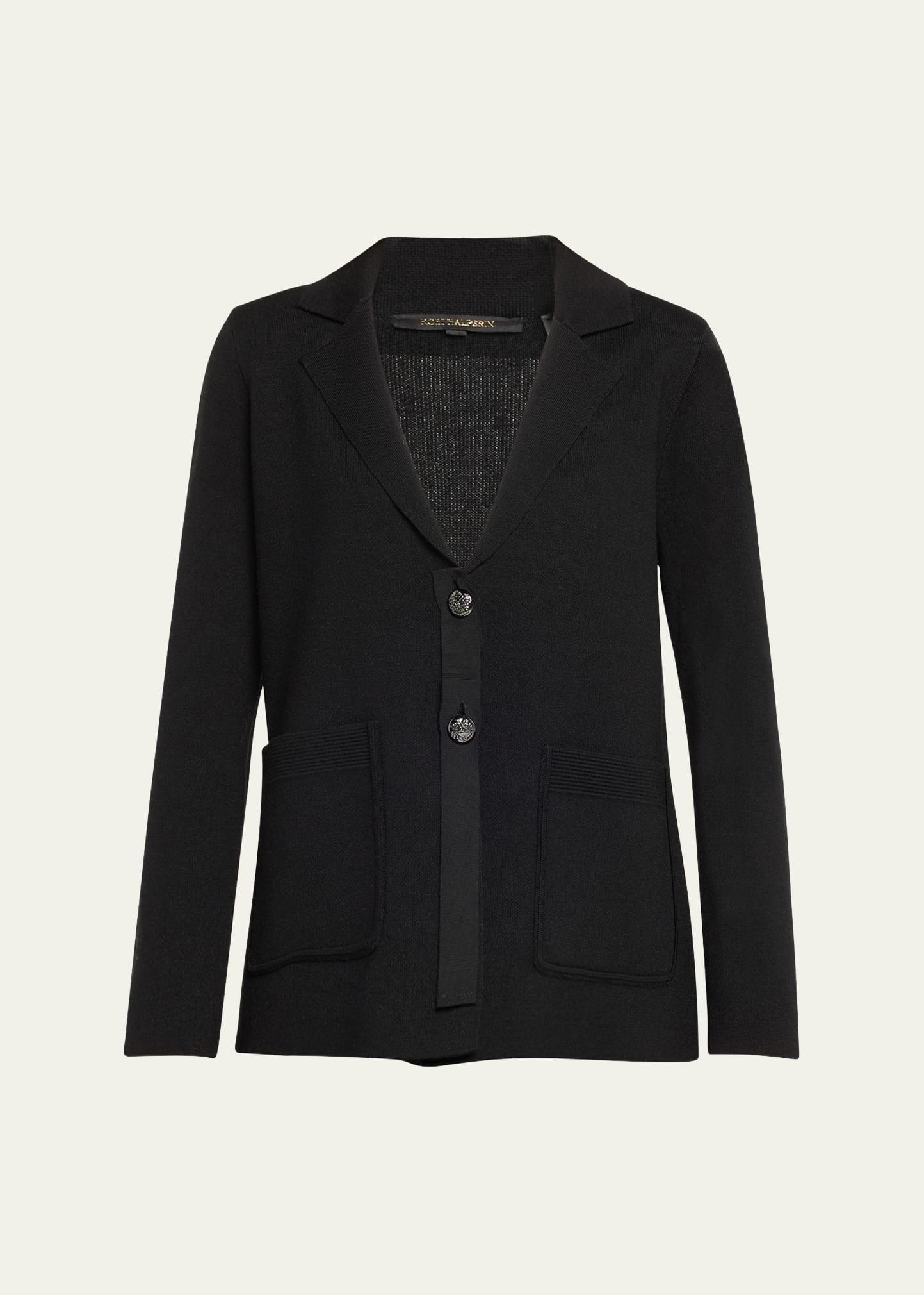 clove two-button cardigan sweater