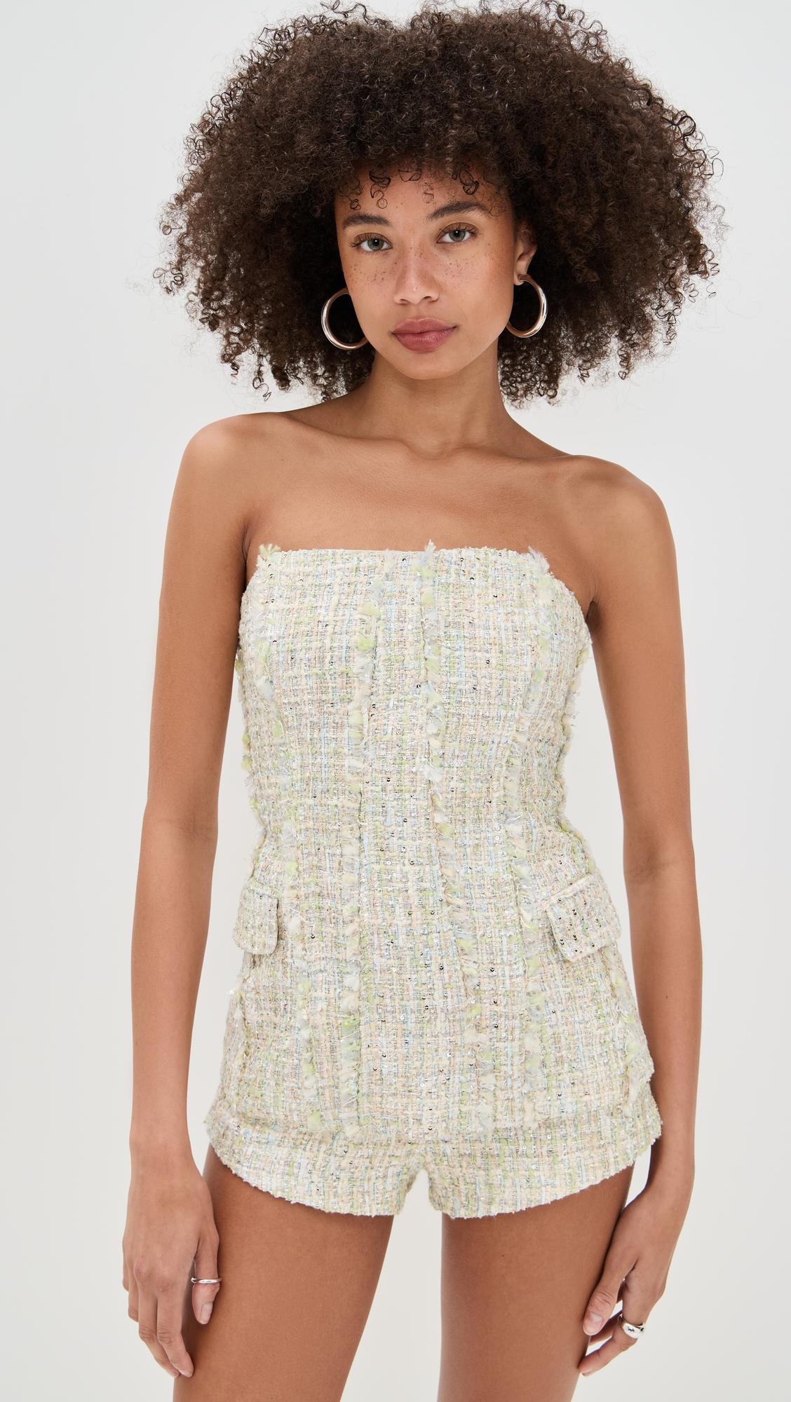 clover strapless top