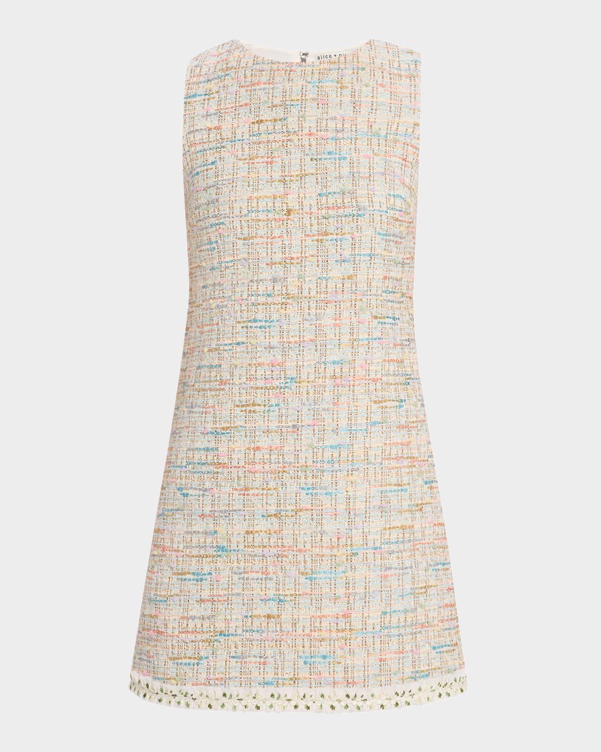 clyde tweed a-line shift dress